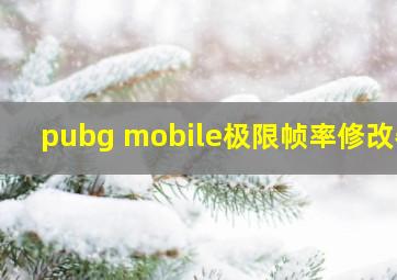 pubg mobile极限帧率修改器